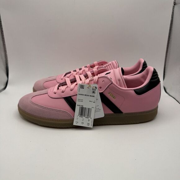 Messi adidas Samba Sneakers Miami MLS Retro Originals Pink/Blk/Gum Sz 11.5 New main image 10